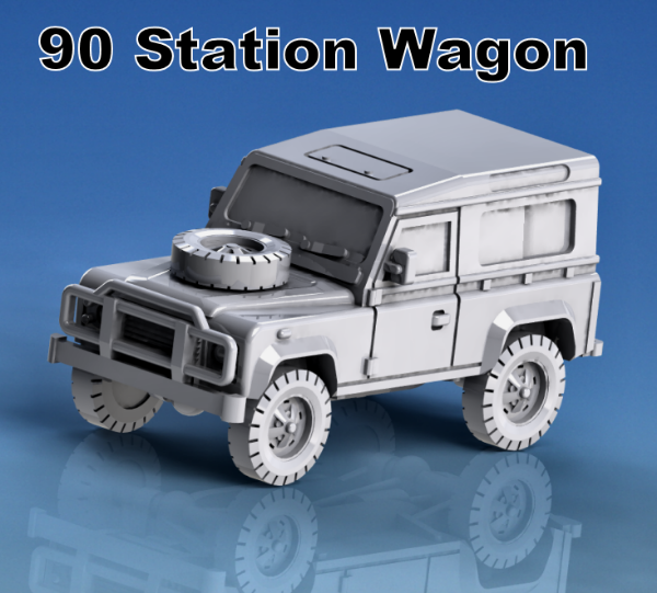 Picture of 1:100 Scale - Landrover 90 Station Wagon - Sunroof and Bulbar