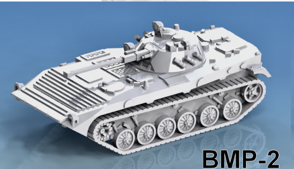 Picture of 1:100 Scale - BMP2 - No Skirts with Normal Turret - No Launcher