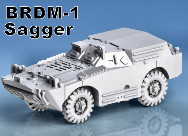 Picture of 1:100 Scale - BRDM - 1 - Sagger Closed