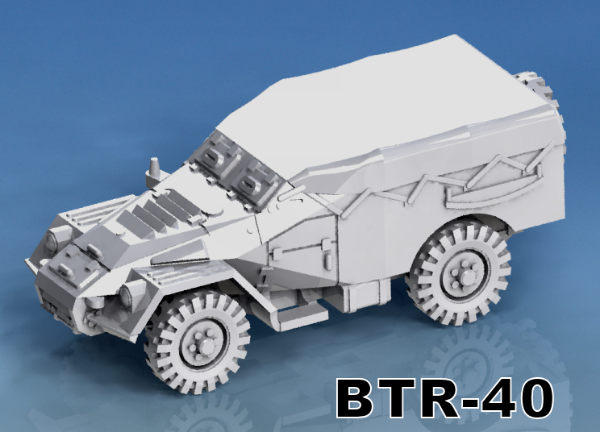 Picture of 1:100 Scale - BTR40 - Early Closed - Spare Wheel