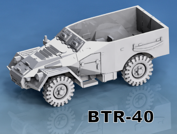 Picture of 1:100 - BTR40 - Early No Spare Wheel