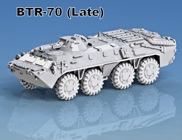 Picture of 1:100 Scale - BTR-70 - Late - Turret Smoke