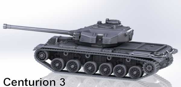 Picture of 1:100 Scale - Centurion 3 - No Skirts