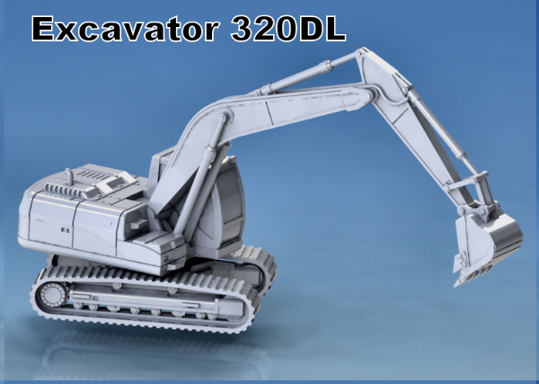 Picture of 1:87 Scale - Excavator 320DL - Arm Extended