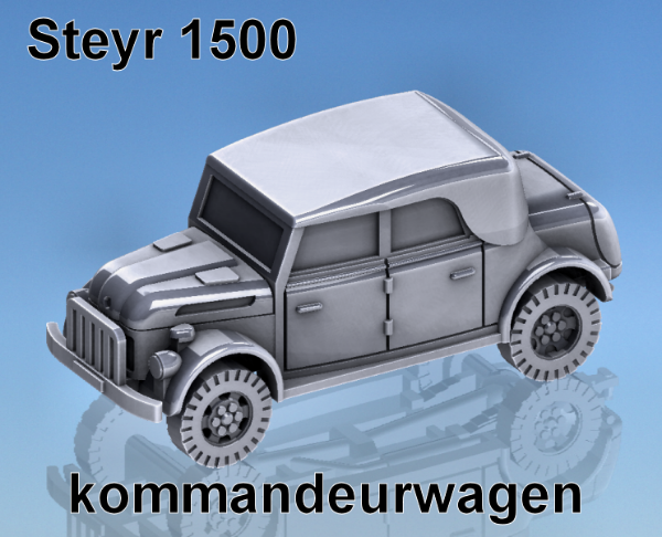 Picture of 1:100  Scale - Steyr 1500 Kommandeurwagen - Closed