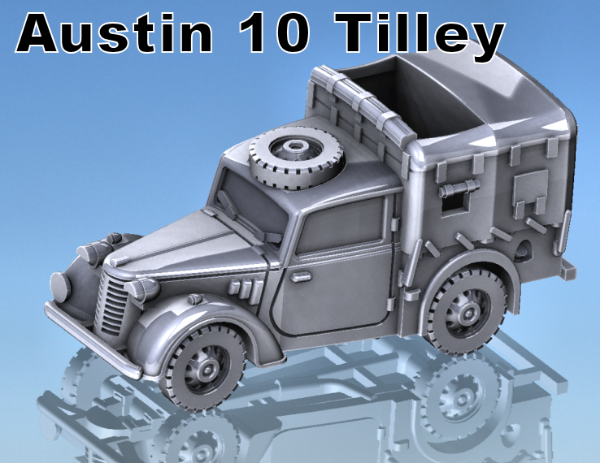 Picture of 1:100 Scale - Austin 10 Tilley - Top Flap Open
