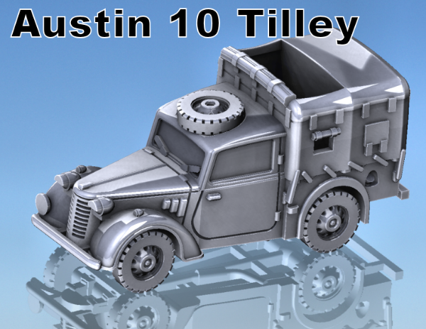 Picture of 1:87 Scale - Austin 10 Tilley - Top Flap Open