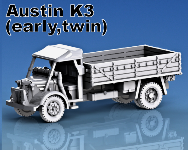 Picture of 1:72 Scale - Austin K3 - Early, Twin Wheel