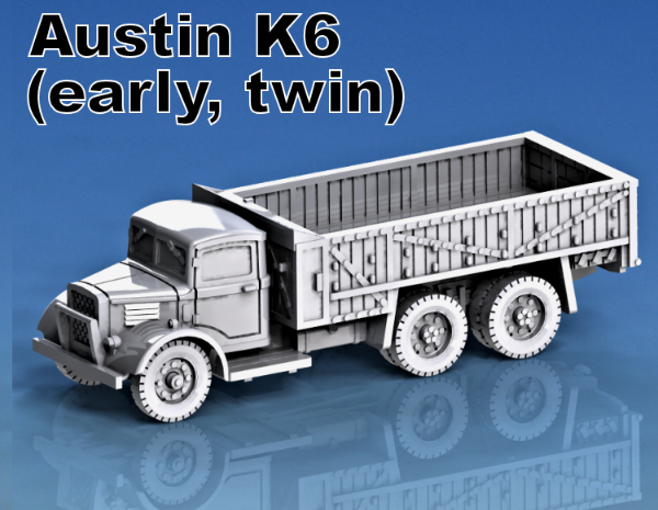 Picture of 1:100 Scale - Austin K6 - Early, Twin Wheel