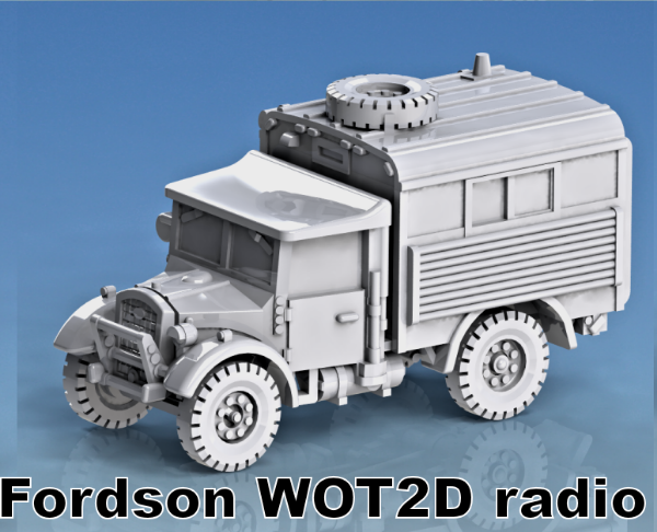 Picture of 1:100 Scale - Fordson WOT-2D - Radio, Spare Wheel