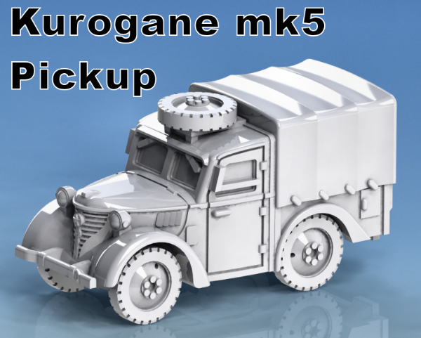 Picture of 1:72 Scale - Type 95 Kurogane Pickup - Closed, Spare Wheel