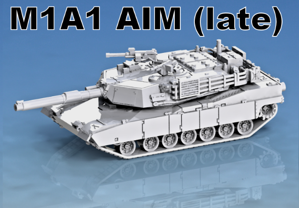 Picture of 1:87 Scale- M1A1 Abrams Rear Guard Mesh - Late Turret - Cupola Closed
