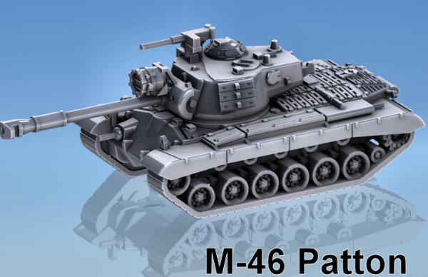 Picture of 1:100 Scale - M46 - Shields, Turret With Light and MG