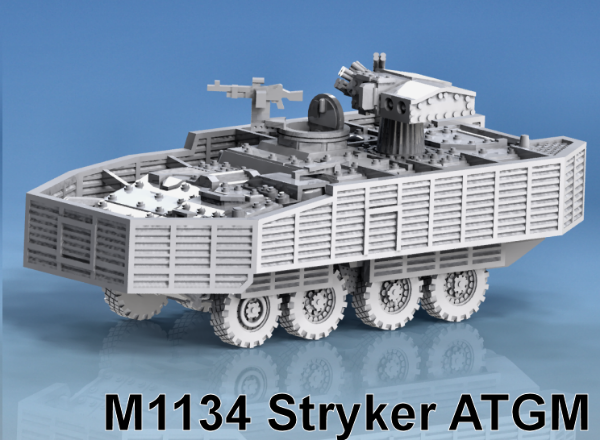 Picture of 1:72 Scale - M1134 Stryker ATGM - Slats, Open, Turret Extended