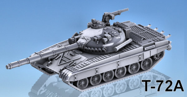 Picture of 1:100 Scale - T-72A - No Fuel, MG Cupola Closed