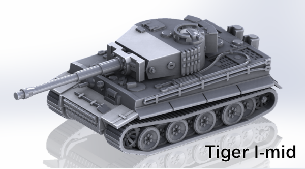 Picture of 1:100 Scale - Tiger 1 Mid - Track