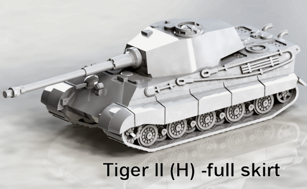 Picture of 1:100 Scale - Tiger II (H) - Full Skirt