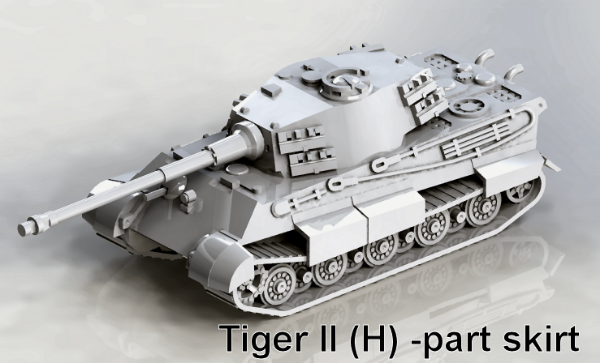 Picture of 1:100 Scale - Tiger II (H) - Part Skirt