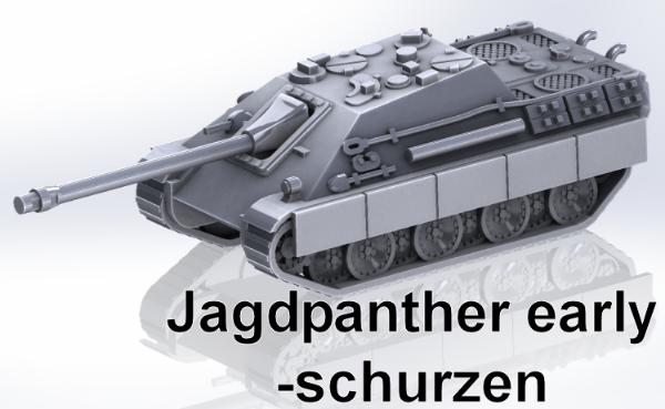 Picture of 1:100 Scale - Jagdpanther - Early, Schurzen