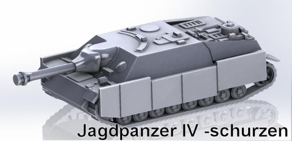 Picture of 1:100 Scale - Jagdpanzer IV - Open Idler, Schurzen