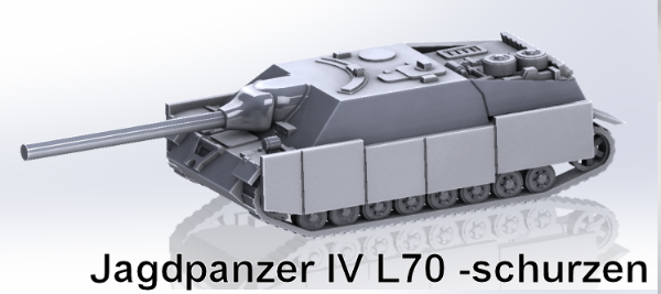 Picture of 1:100 Scale - Jagdpanzer IV L70 - Schurzen, Open Idler