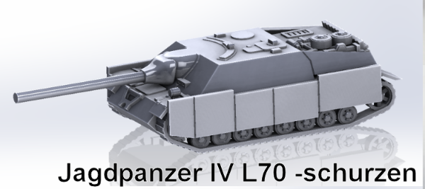 Picture of 1:72 Scale - Jagdpanzer IV L70 - Schurzen, Open Idler