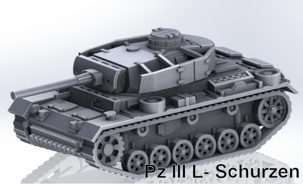 Picture of 1:100 Scale - Pzkpfw III L - Schurzen