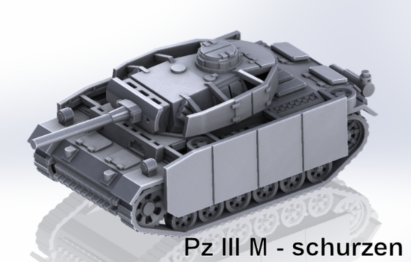 Picture of 1:100 Scale - Pzkpfw III M - Schurzen