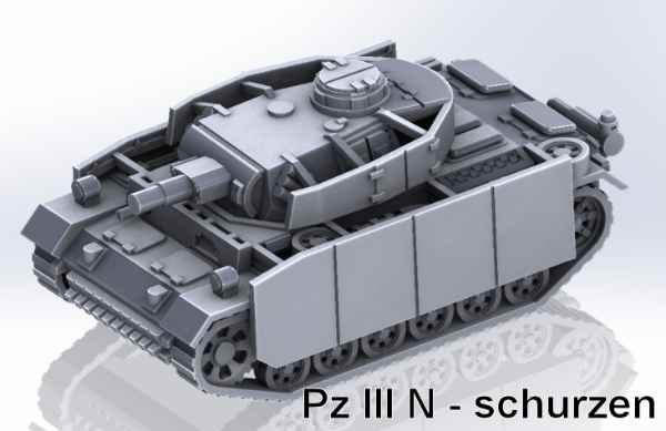 Picture of 1:100 Scale - Pzkpfw III N - Schurzen