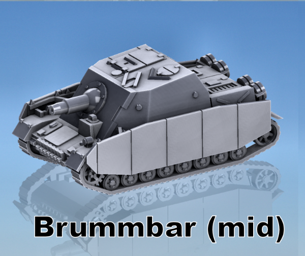 Picture of 1:87 Scale - Sturmpanzer IV Brummbar - Mid, Schurzen