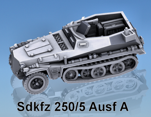 Picture of 1:72 Scale - Sdkfz 250/A5 - Mid, No Bin, No AA MG