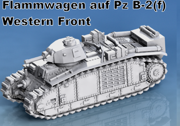 Picture of 1:72 Scale - Flannwagen auf Pzkpfw B-2 (f)