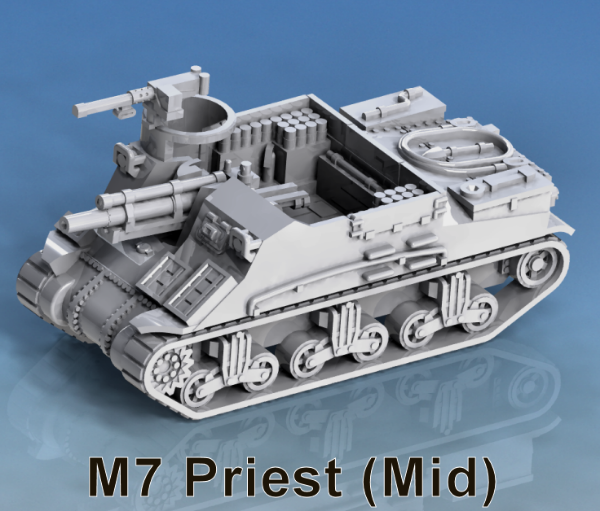 Picture of 1:100 Scale - M7 Priest - Mid, Panels, Roof Bows