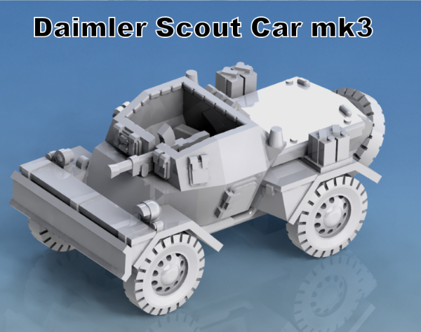 Picture of 1:87 Scale - Daimler Scout Car Mk3 Dingo - Gun Port Open