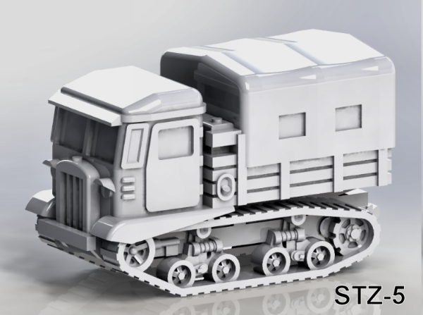 Picture of 1:87 Scale - STZ-5 Tractor - Covered