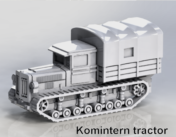 Picture of 1:72 Scale - Komintern Tractor - Closed