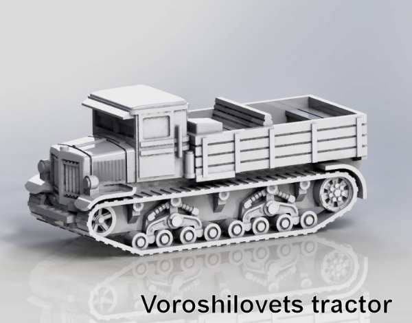 Picture of 1:72 Scale - Voroshilovets Tractor