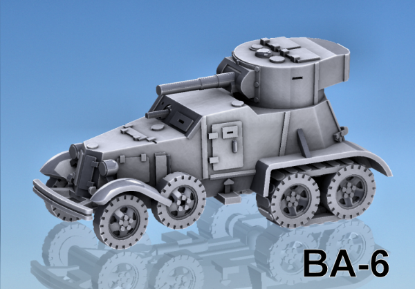 Picture of 1:72 Scale - BA-6 Armoured Car - Tracks Fitted
