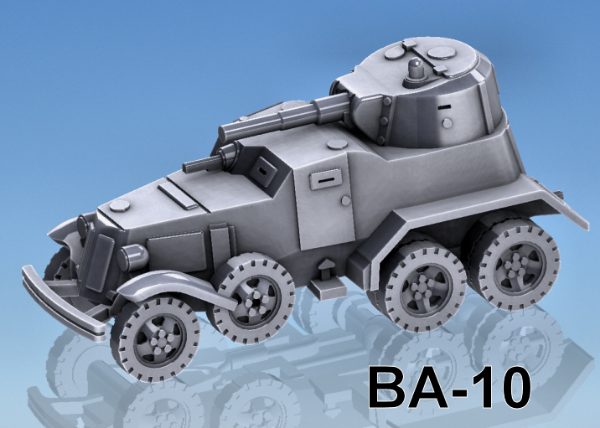 Picture of 1:87 Scale - BA-10 Armoured Car - No Track
