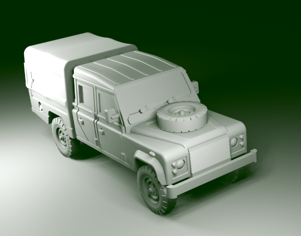 Picture of 1:100 Scale - Land Rover 127 Crew Cab Closed Civilian