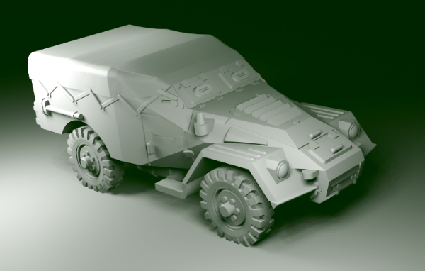 Picture of 1:87 Scale - BTR40 - Early - Closed - No Spare