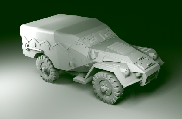 Picture of 1:87 Scale - BTR40 - Late - Closed - Spare