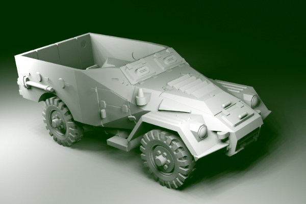 Picture of 1:87 Scale - BTR40 - Late - No Spare