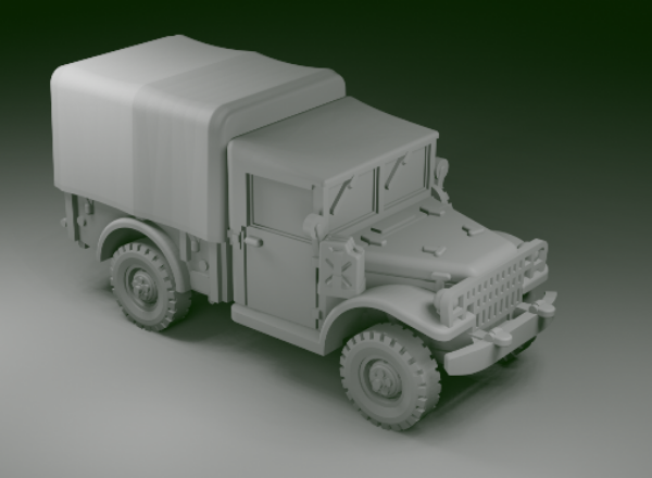 Picture of 1:100 Scale - Dodge M37 - No Winch Closed