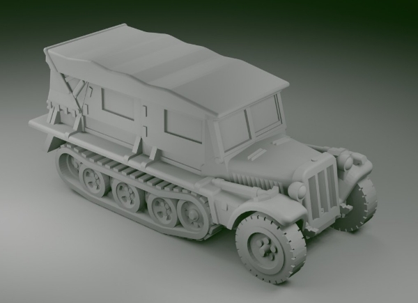 Picture of 1:72 Scale - Sdkfz 10 ausf B - Tow - Closed