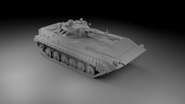 Picture of 1:100 Scale - BMP2 - Old Skirts - Turret With No Launcher