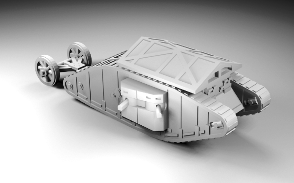 Picture of 1:160 Scale - Mark I Female - With Solid Grenade Frame