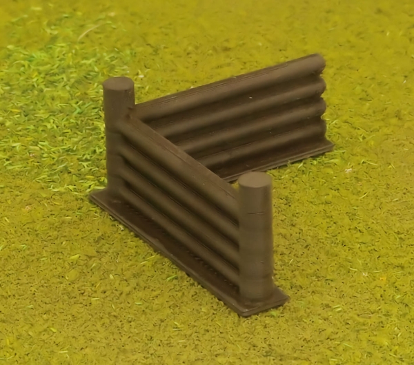 Picture of 1:56 (28mm) Scale - Palisade Corner (4 Pack)