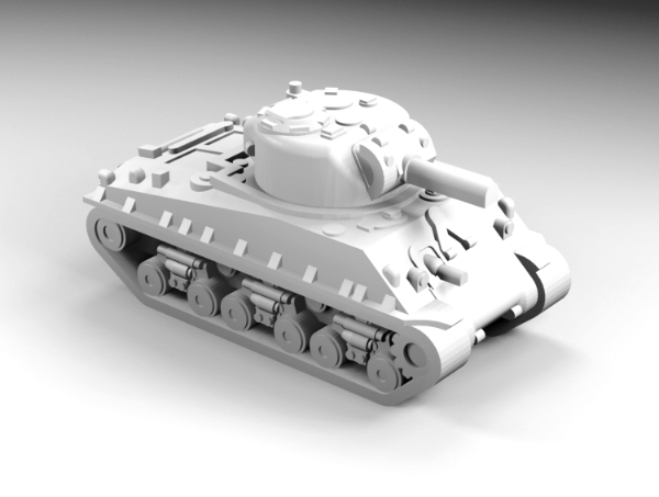 Picture of 1:144 Scale - M4A3 HSVSS - With M4A3 105mm Late Turret