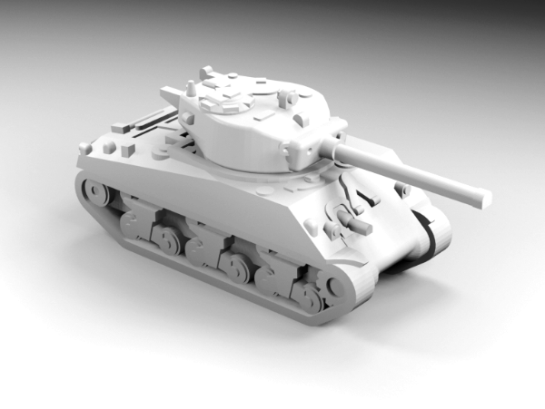 Picture of 1:144 Scale - M4A3 - Late - With M4A3-76 Turret